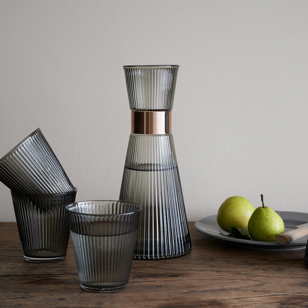 Waterglas smoke - set van 4