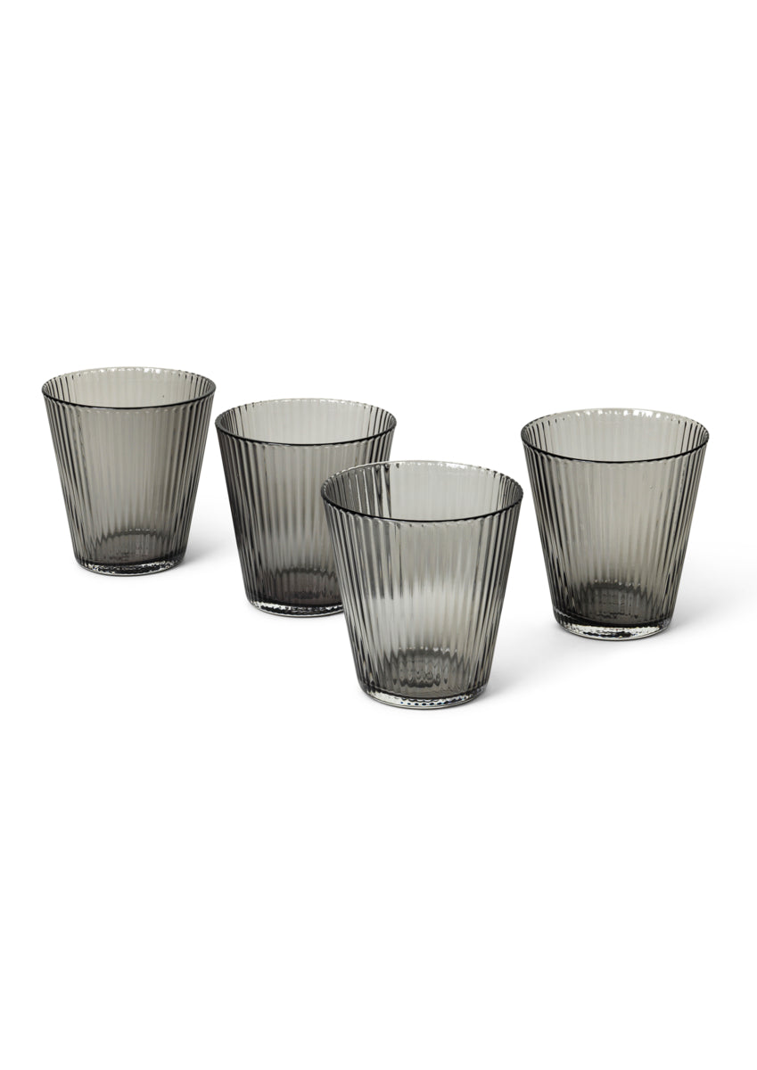 Waterglas smoke - set van 4
