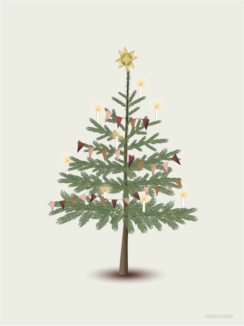 Wenskaart 'The Christmass Tree'